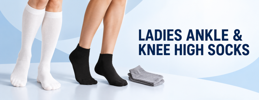 Ladies Ankle and Knee High Socks