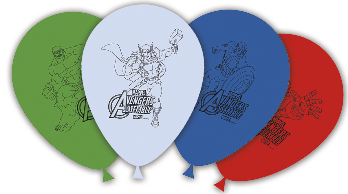 11 Inches Avengers Hero Printed Balloons (Pack of 8)