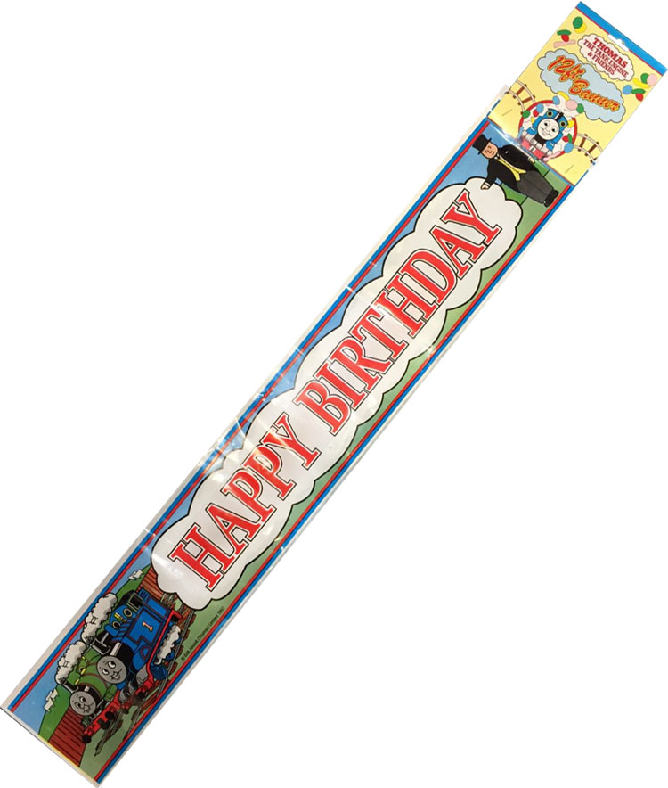 12 Feet Happy Birthday Party Banner Thomas