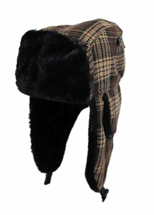 Adult Unisex D-Check Fashion Trapper Hat