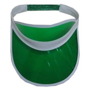 Wickedfun Green Poker Visor Hat 