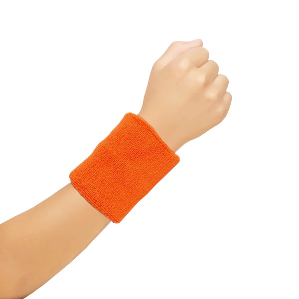 Wickedfun Orange Towelling Wrist Band (12 Pairs)