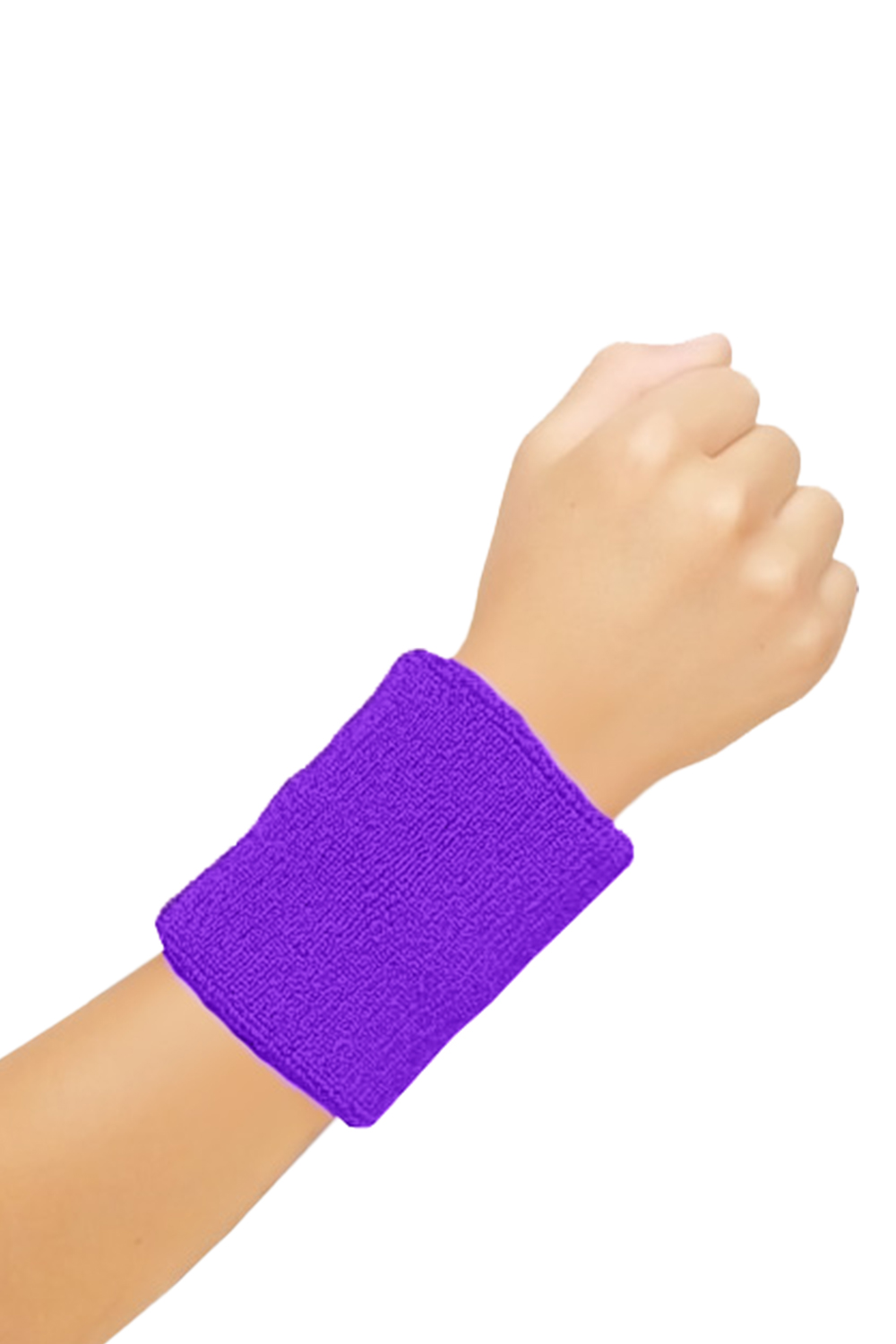 Wickedfun Purple Towelling Wrist Band (12 Pairs)