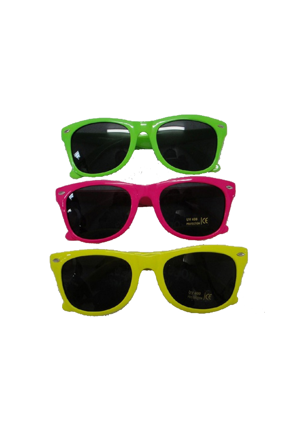 Wickedfun Glossy Assorted Sunglasses (Pack of 12)