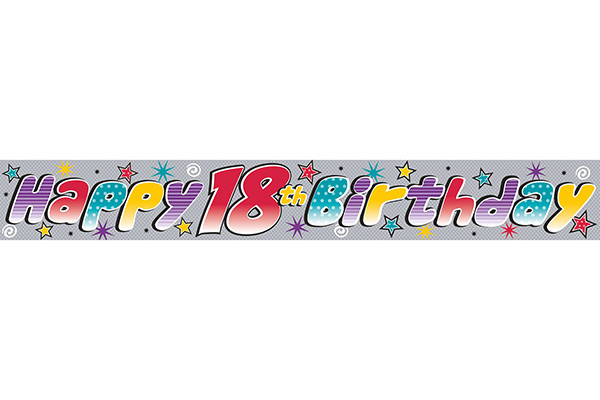 18th Happy Birthday Banner (Holo)
