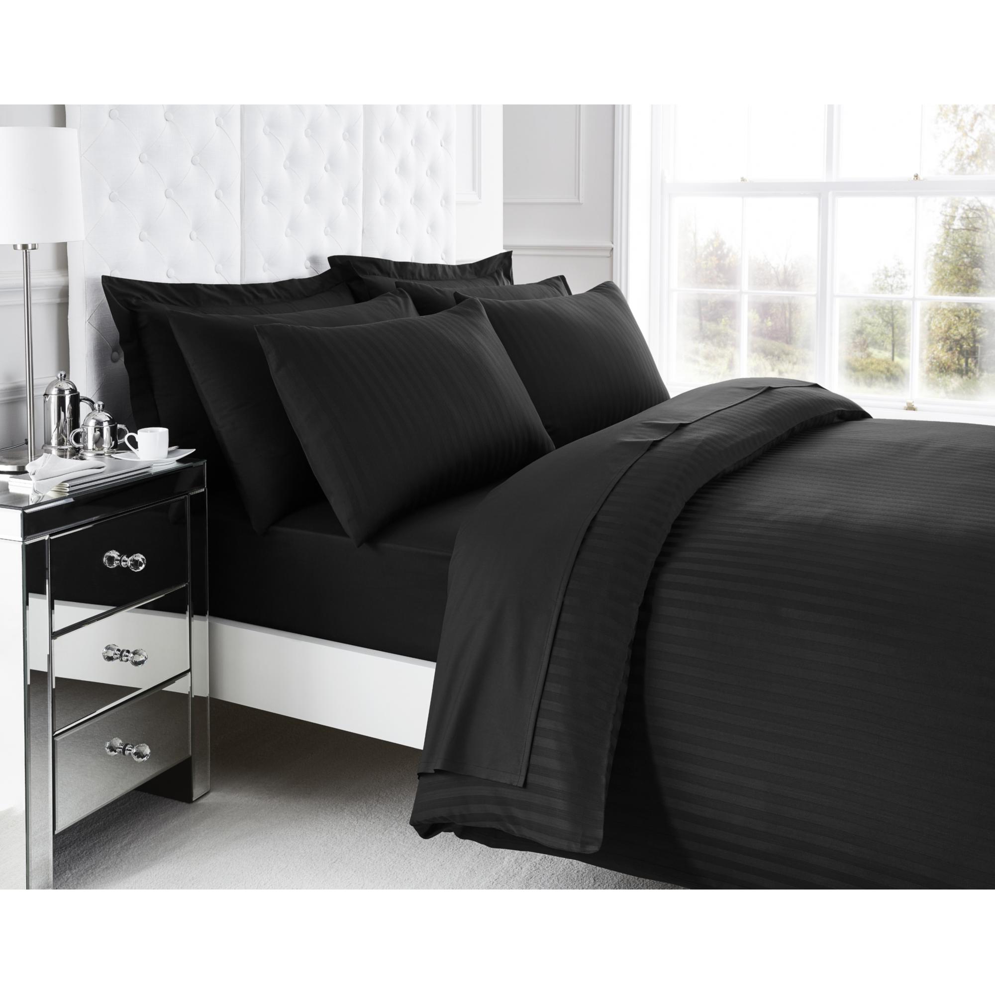200 TC EGYPTIAN COTTON DUVET SET BLACK (5 PCS)