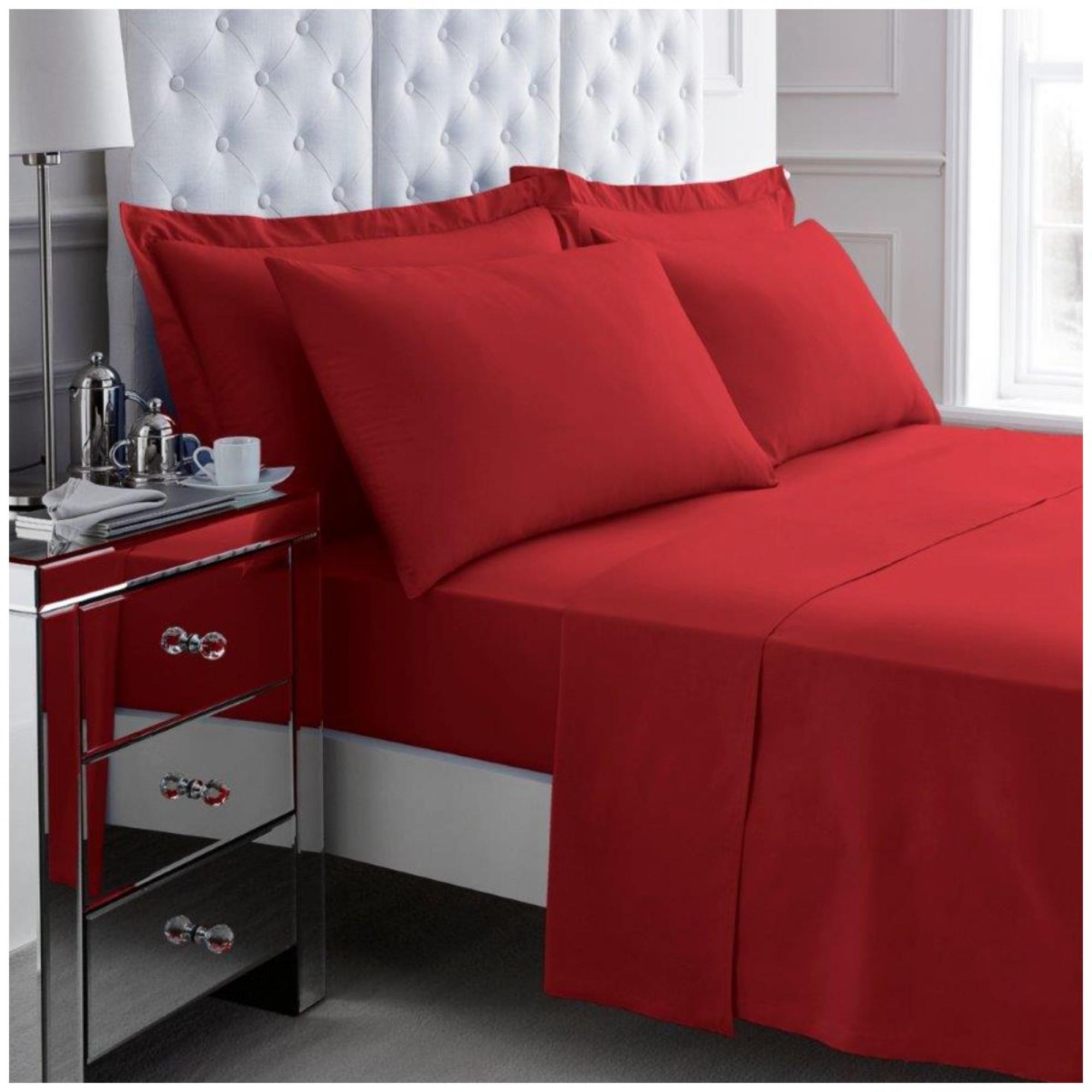 200 TC EGYPTIAN COTTON DUVET SET RED