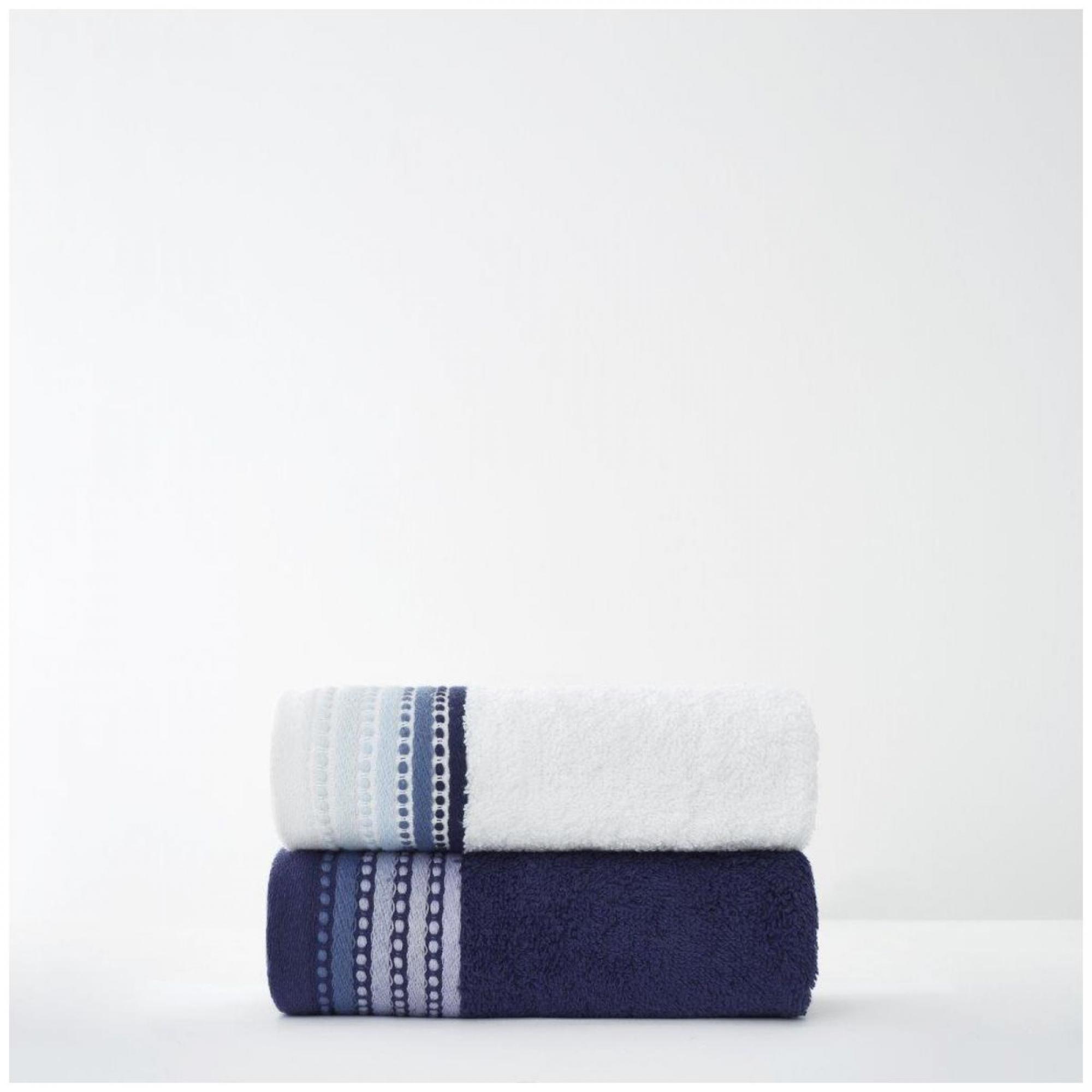 2PK MALTON TOWEL FACE TOWEL BLUE