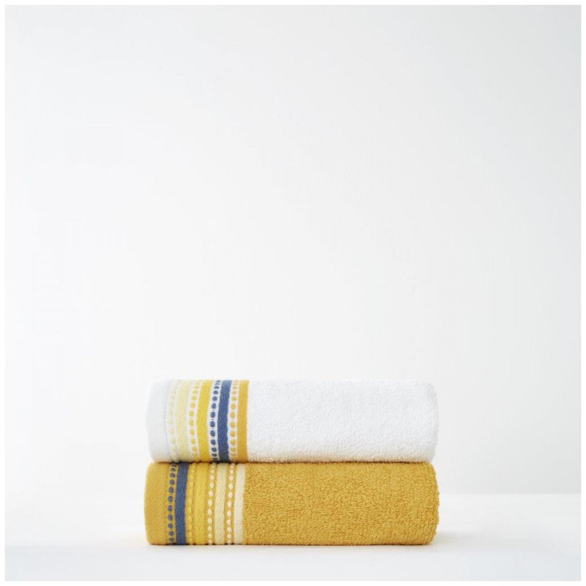 2PK MALTON TOWEL FACE TOWEL OCHRE