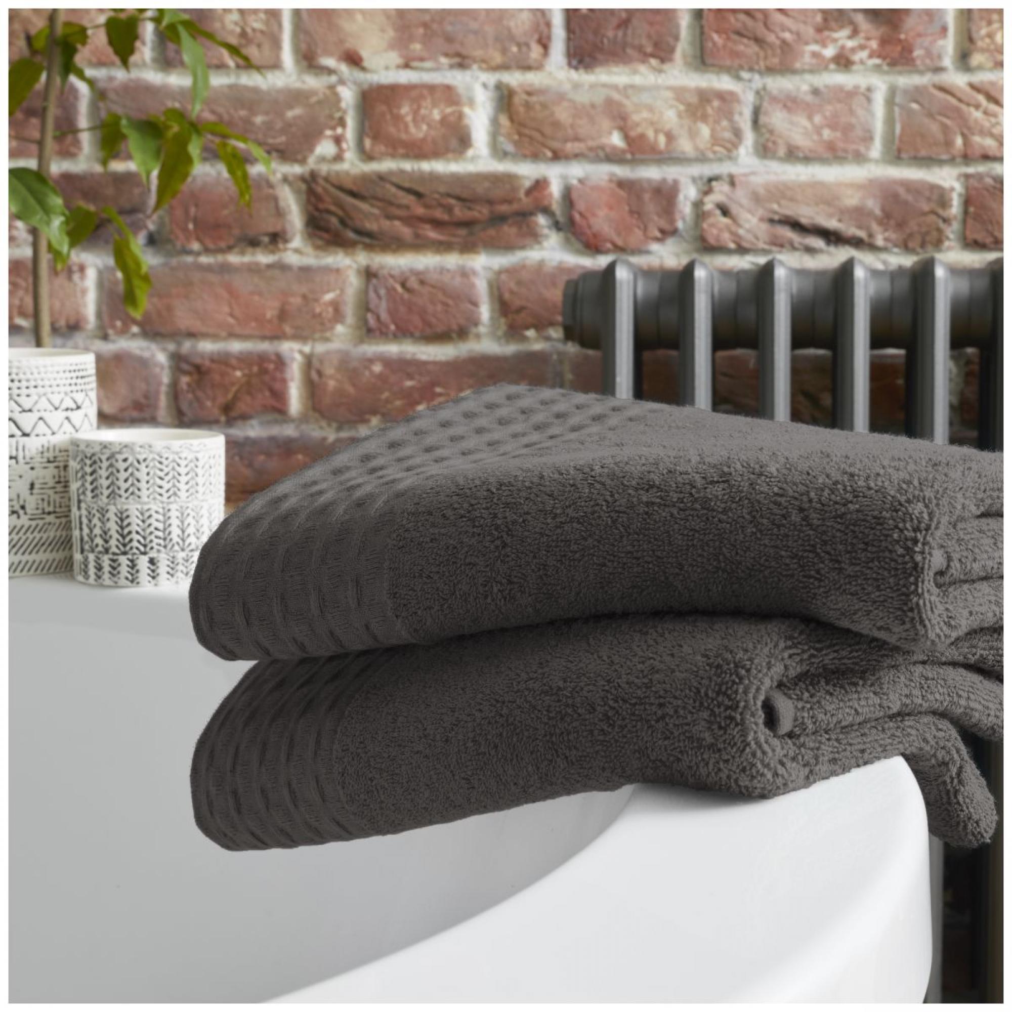 2pk Waffle Bath Towel