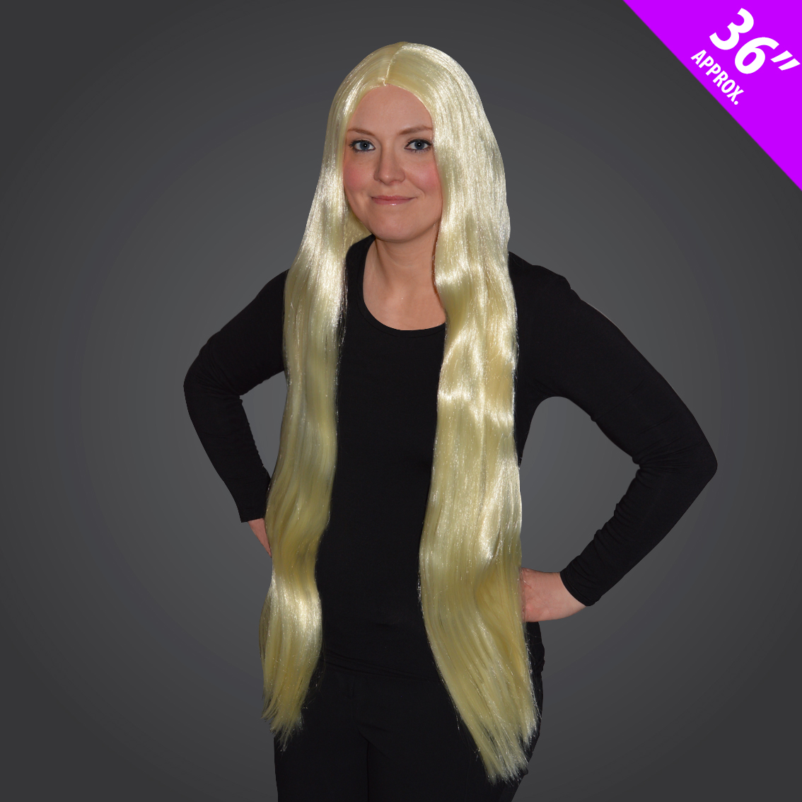 36Inch Long Blonde Wig