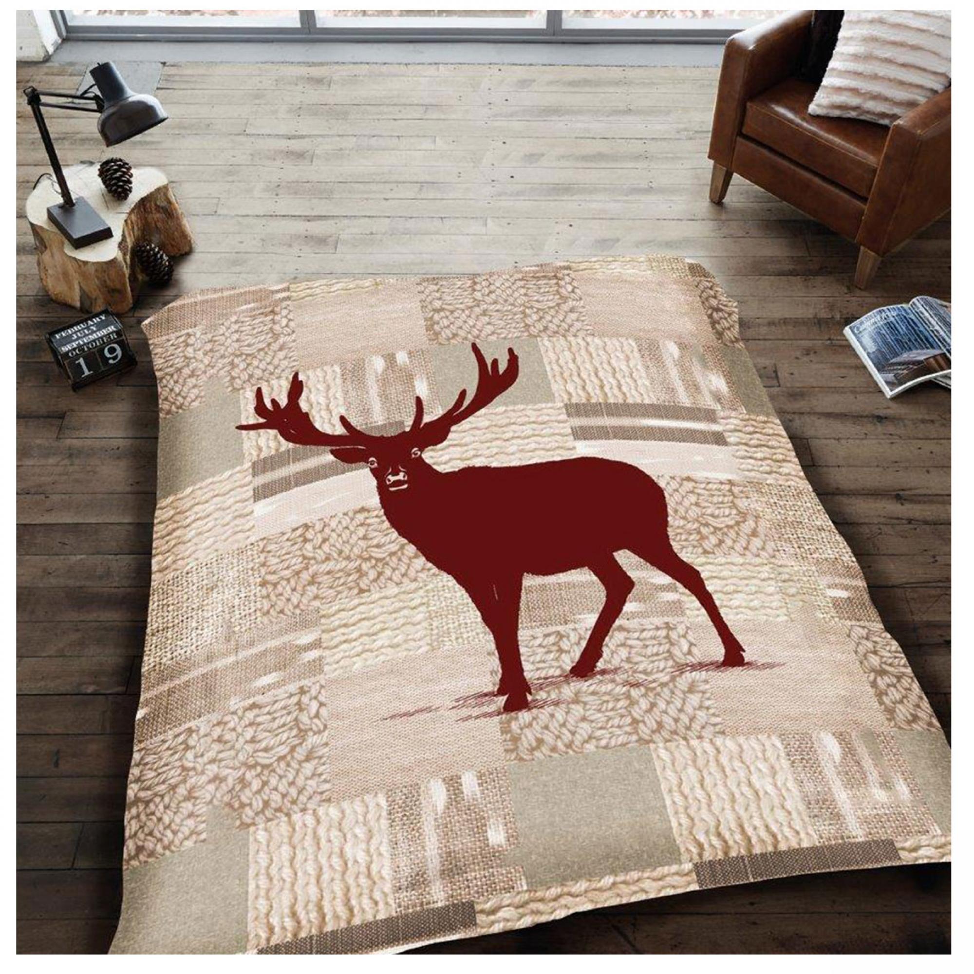 3d Throw Stag Natural
