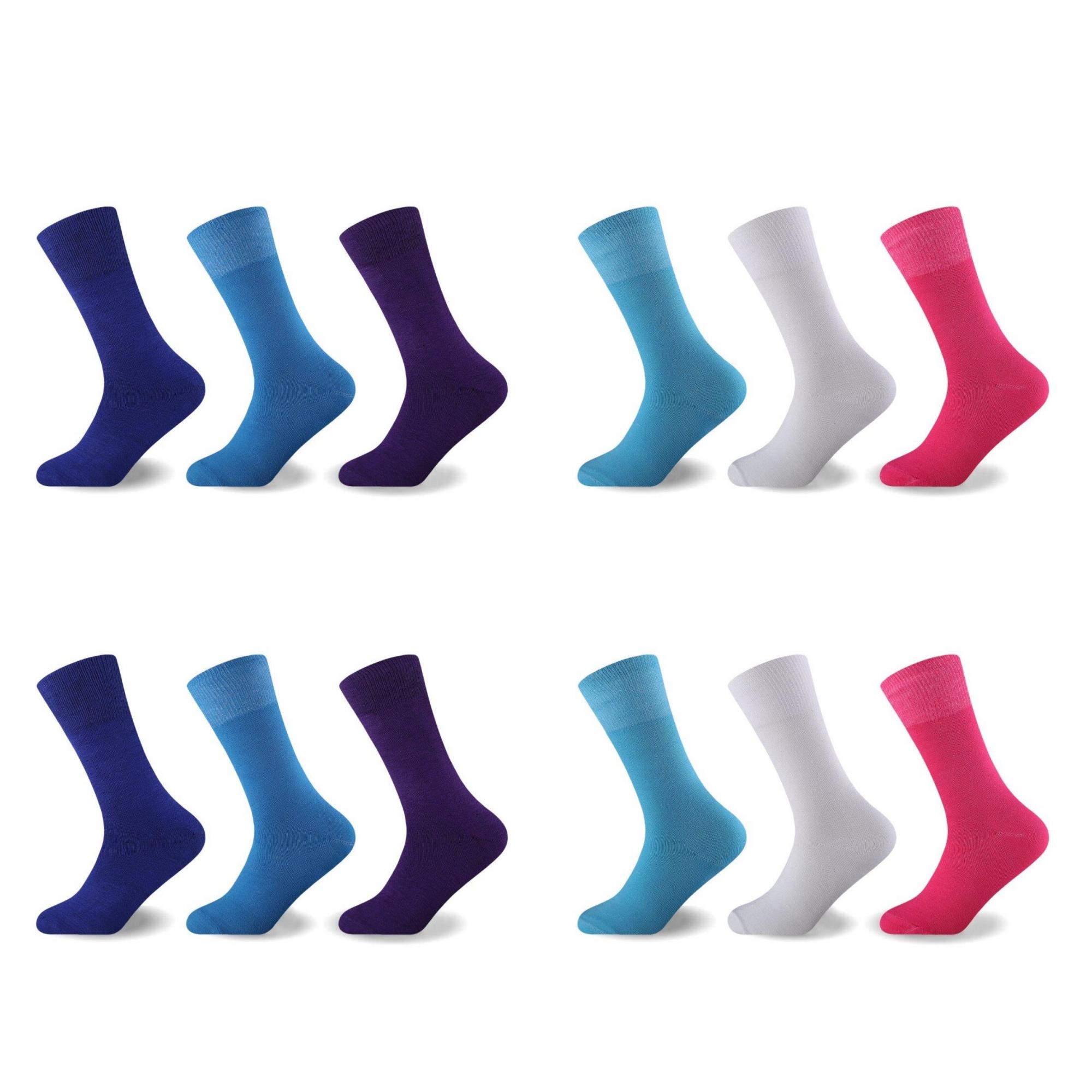 3pk Ladies Non-elastic Socks Fashion
