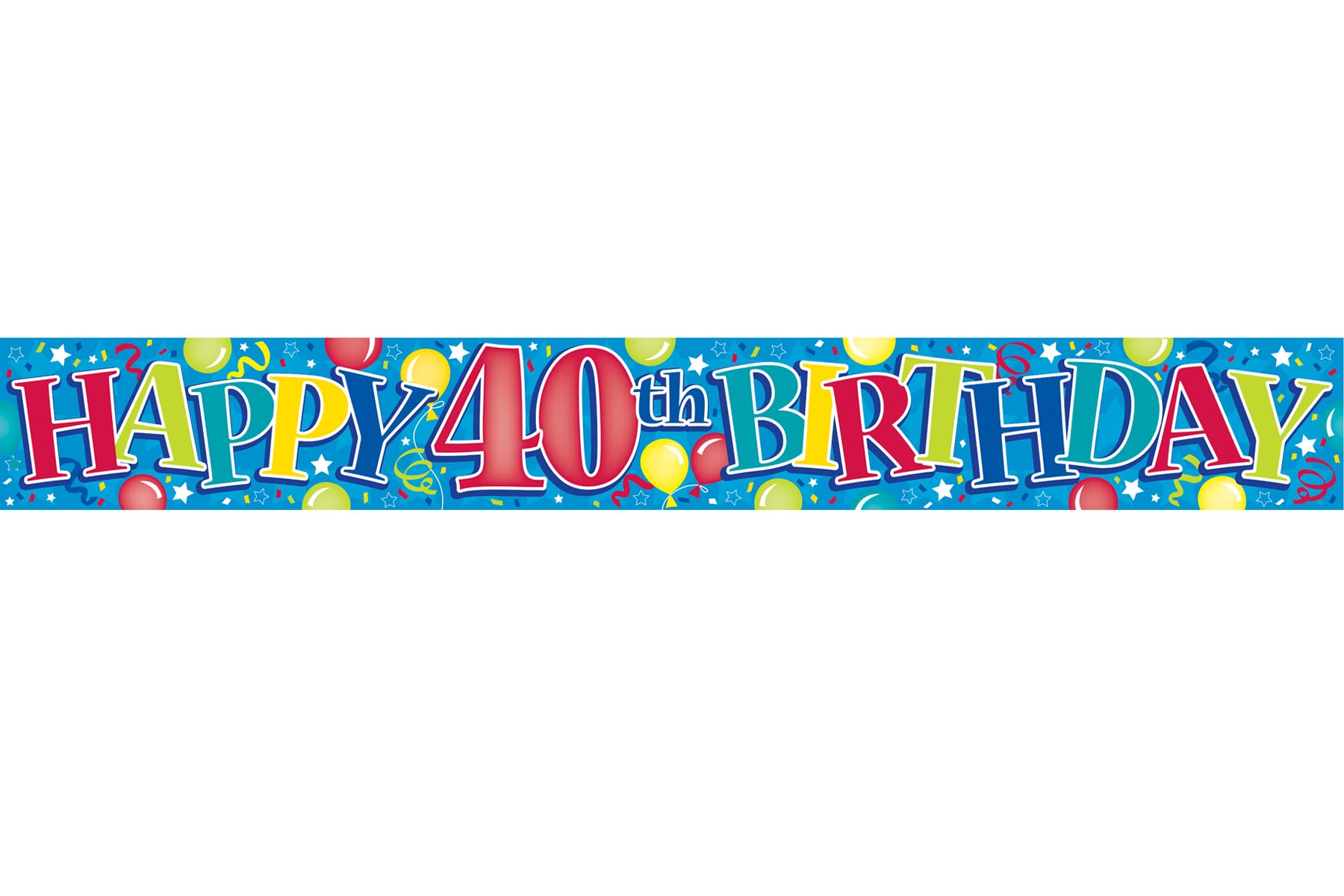 40th Happy Birthday Banner