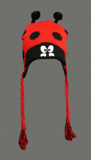 Active Star Lady Bird Knitted Trapper Hat
