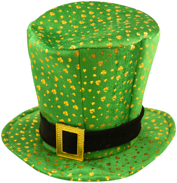 St Patrick's Adult Shamrock Irish Hat Topper With Buckle