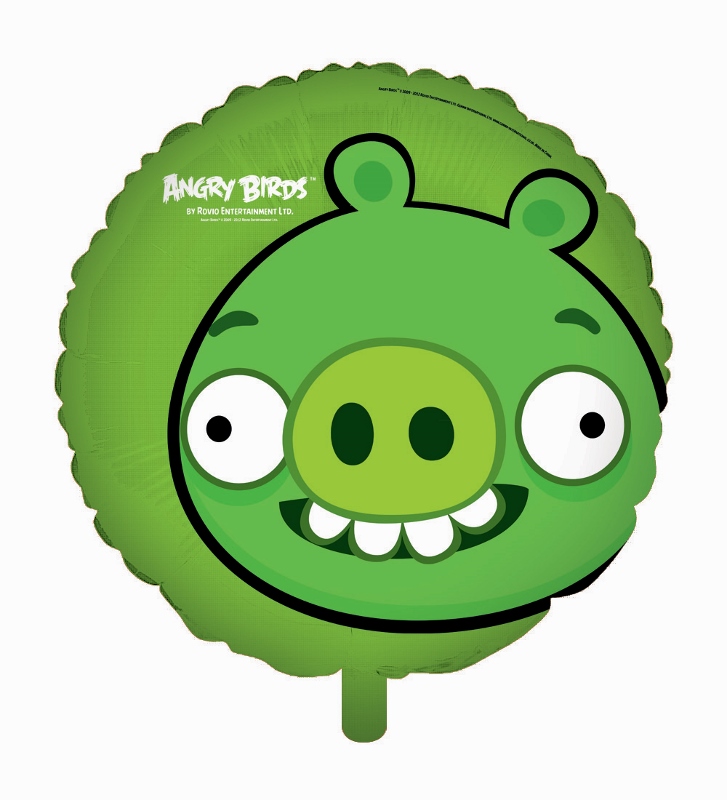 Angry Birds Green Pig Foil Balloon