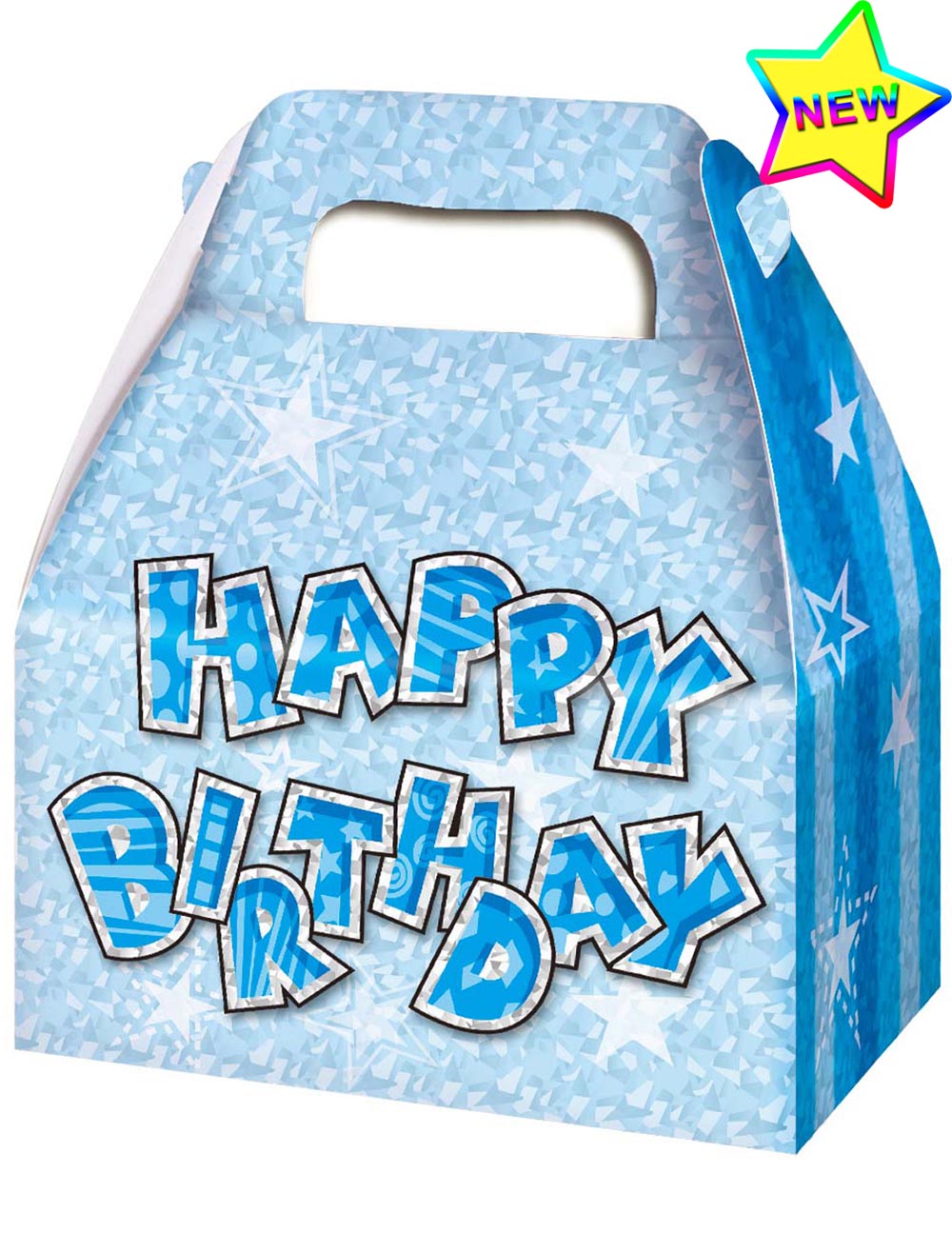 Blue Birthday Glam Party Boxes (Pack of 3)