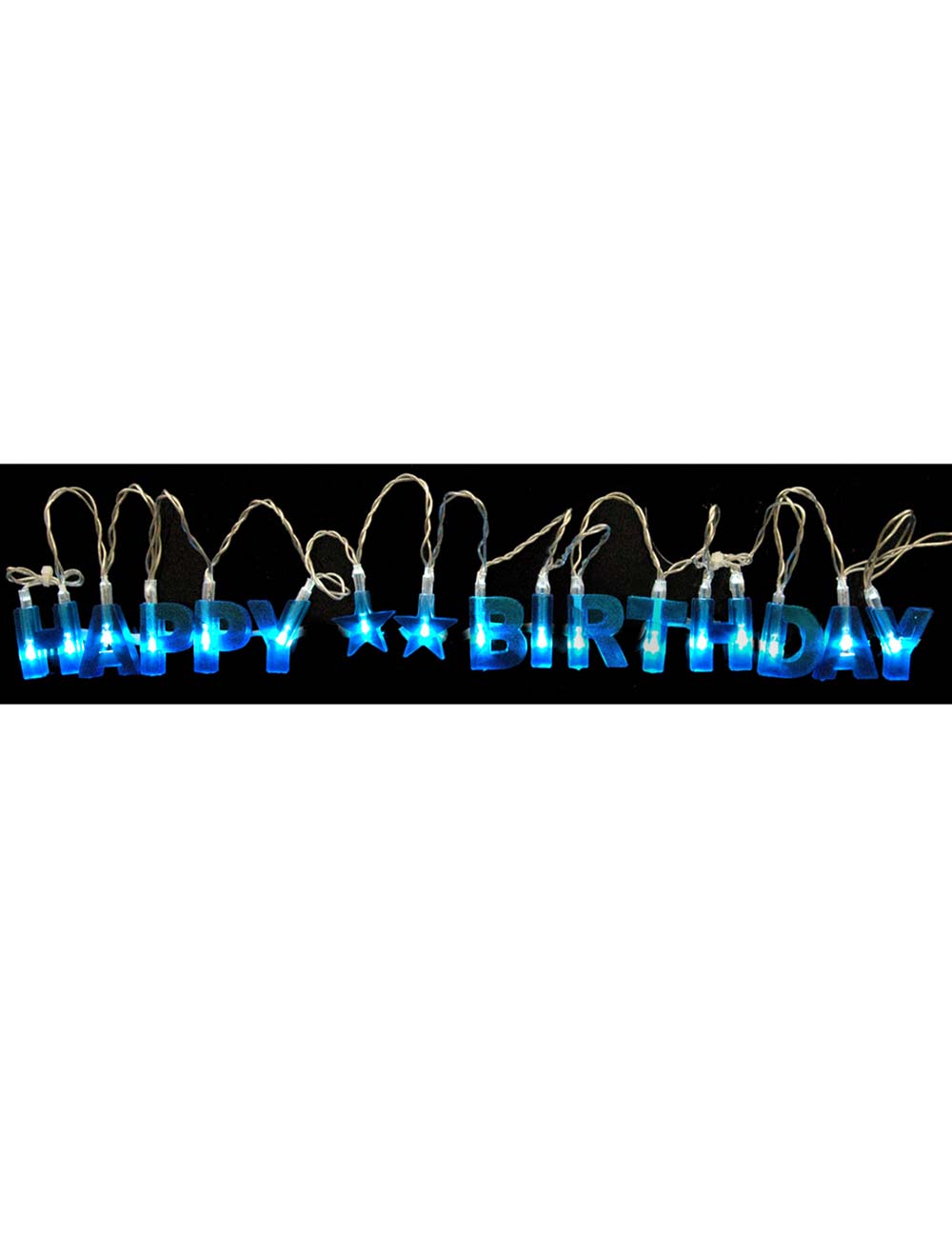 Blue LED Glow Birthday Lightstring