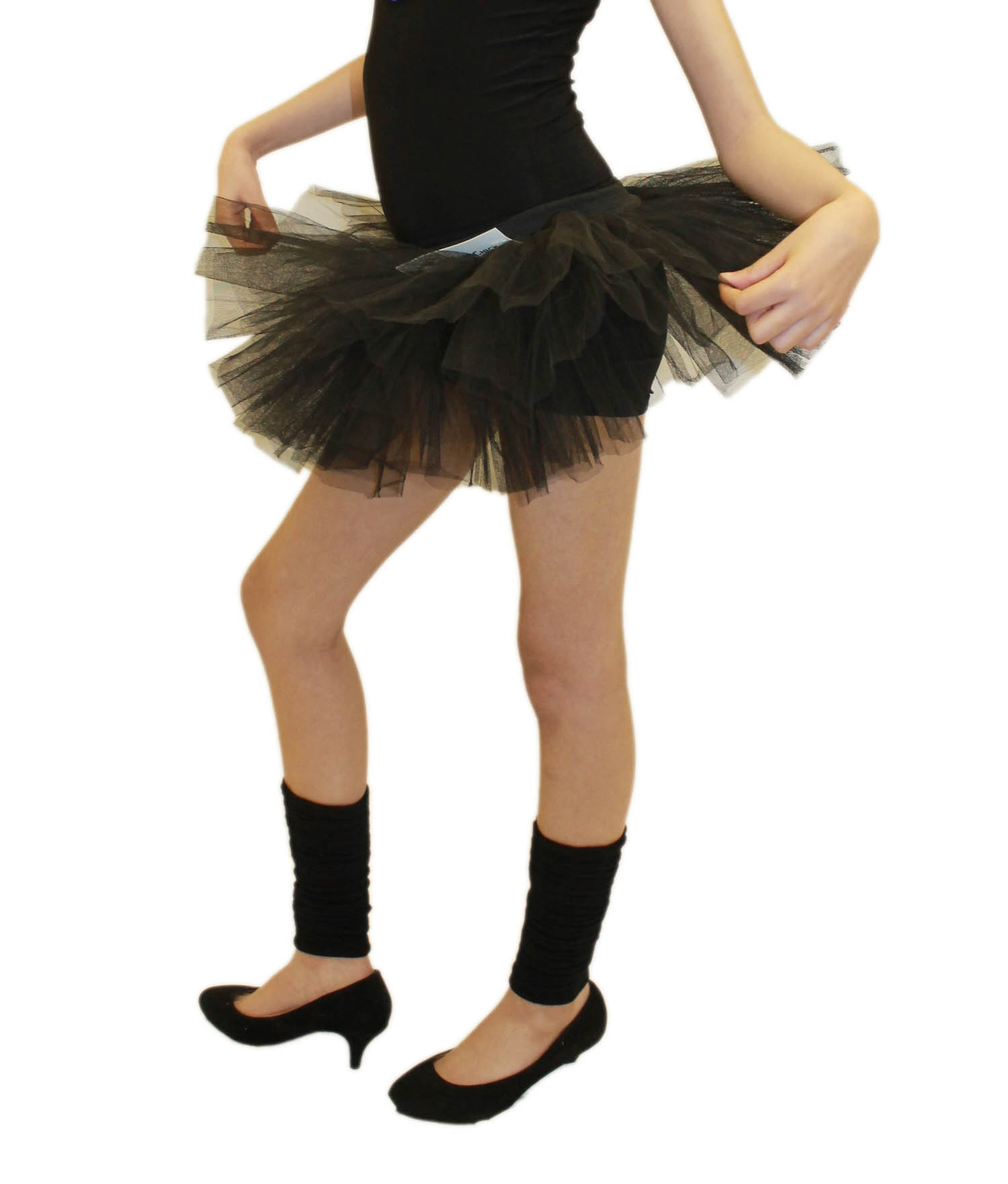 Crazy Chick Girls 3 Layers Black Tutu Skirt