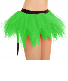 Crazy Chick Adult 6 Layer Petal Green Fairy Tutu Skirt