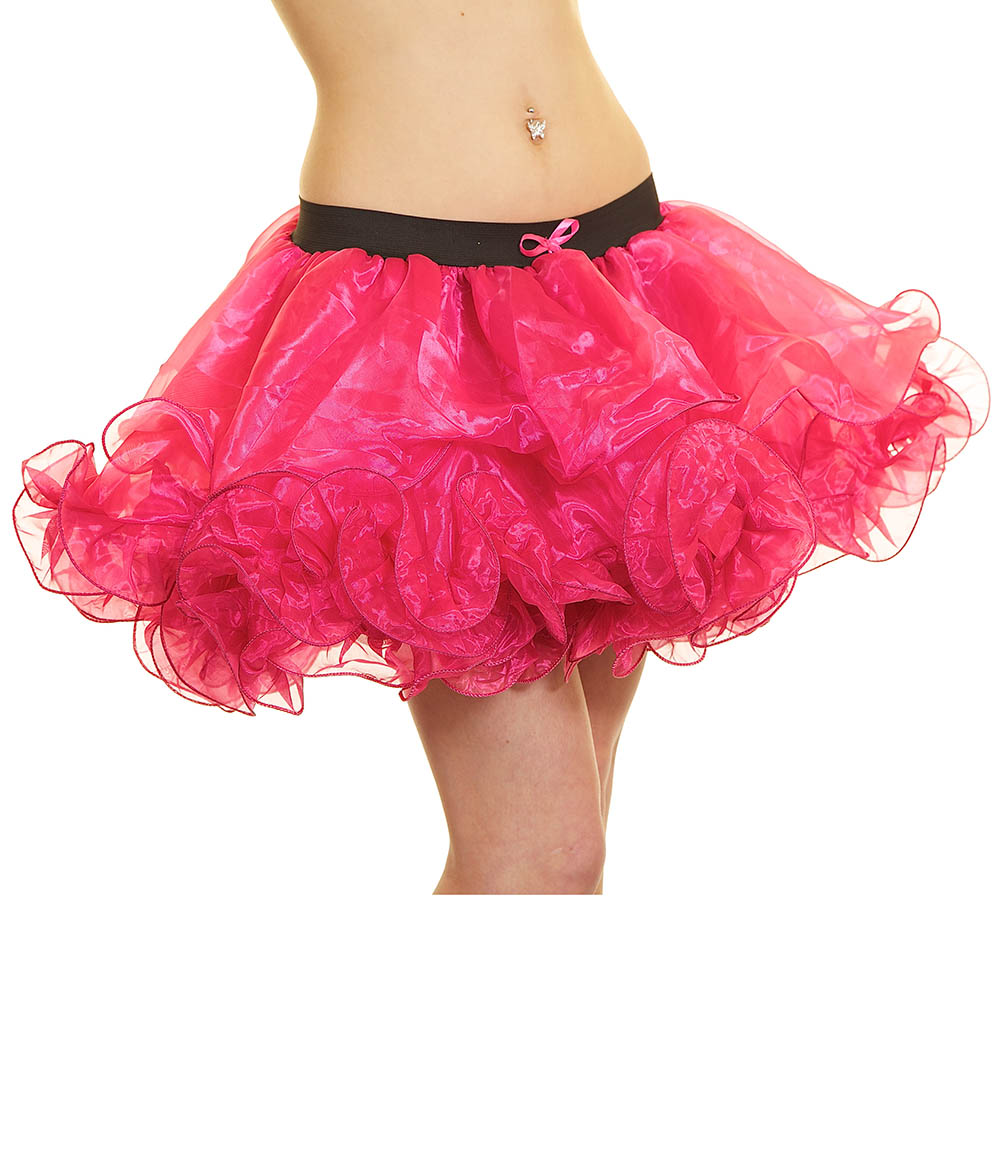 Crazy Chick Adult Pink Tissue Ruffle Tutu Skirt