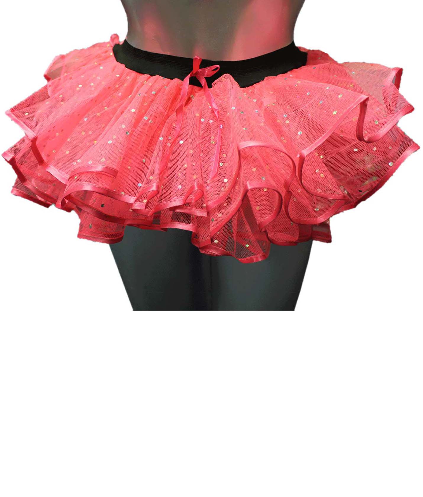 Crazy Chick Adult Sequin Pink Burlesque Tutu Skirt