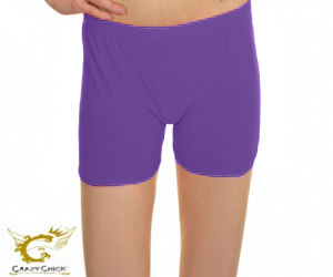 Crazy Chick Girls Microfibre Purple Hot Pants (Pack of 6)