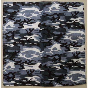 Grey Camouflage Bandana