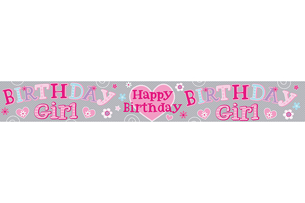 Happy Birthday Banner (Girls)
