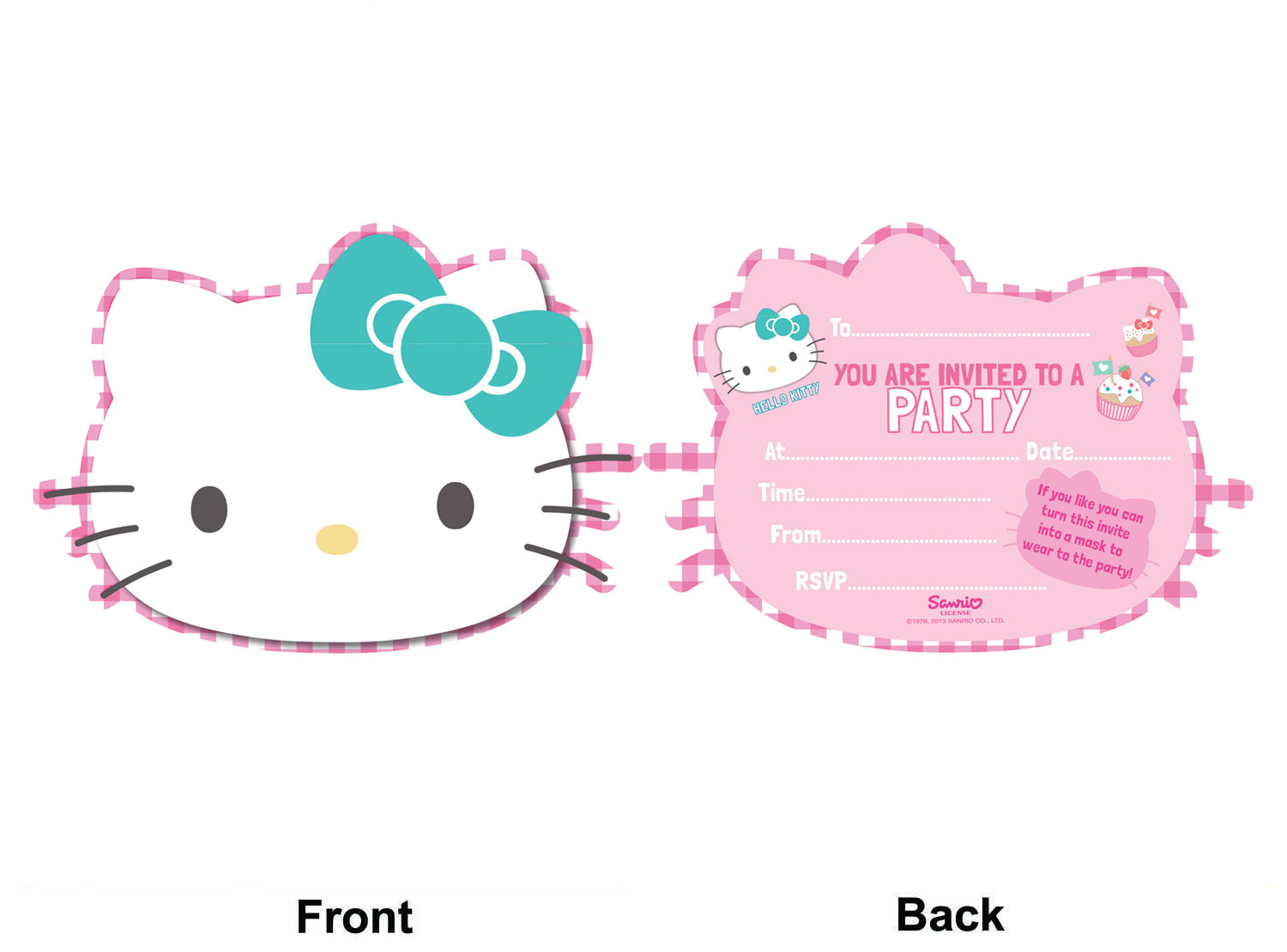 Hello Kitty Invites (Pack of 6)