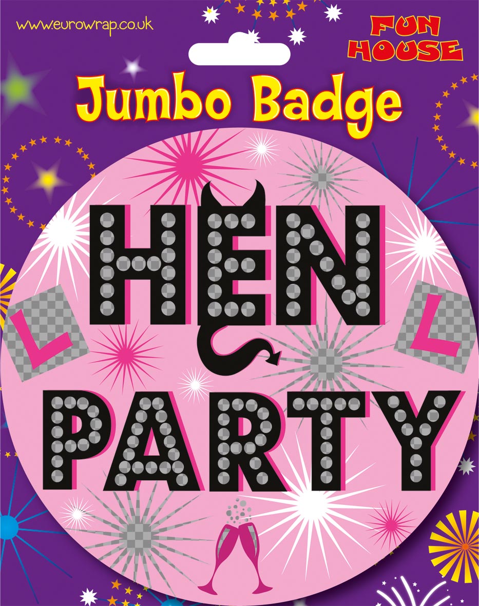 Hen Party Giant Badge