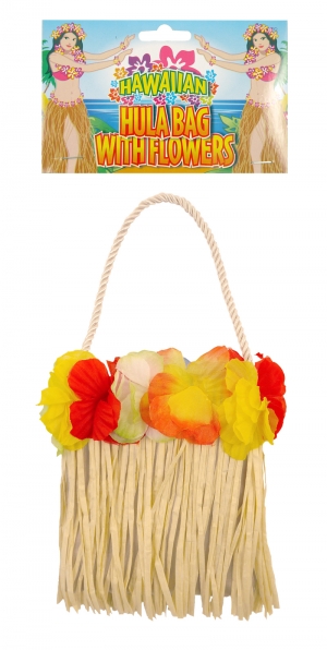 Hula Bag With Flowers (13 X 15cm)