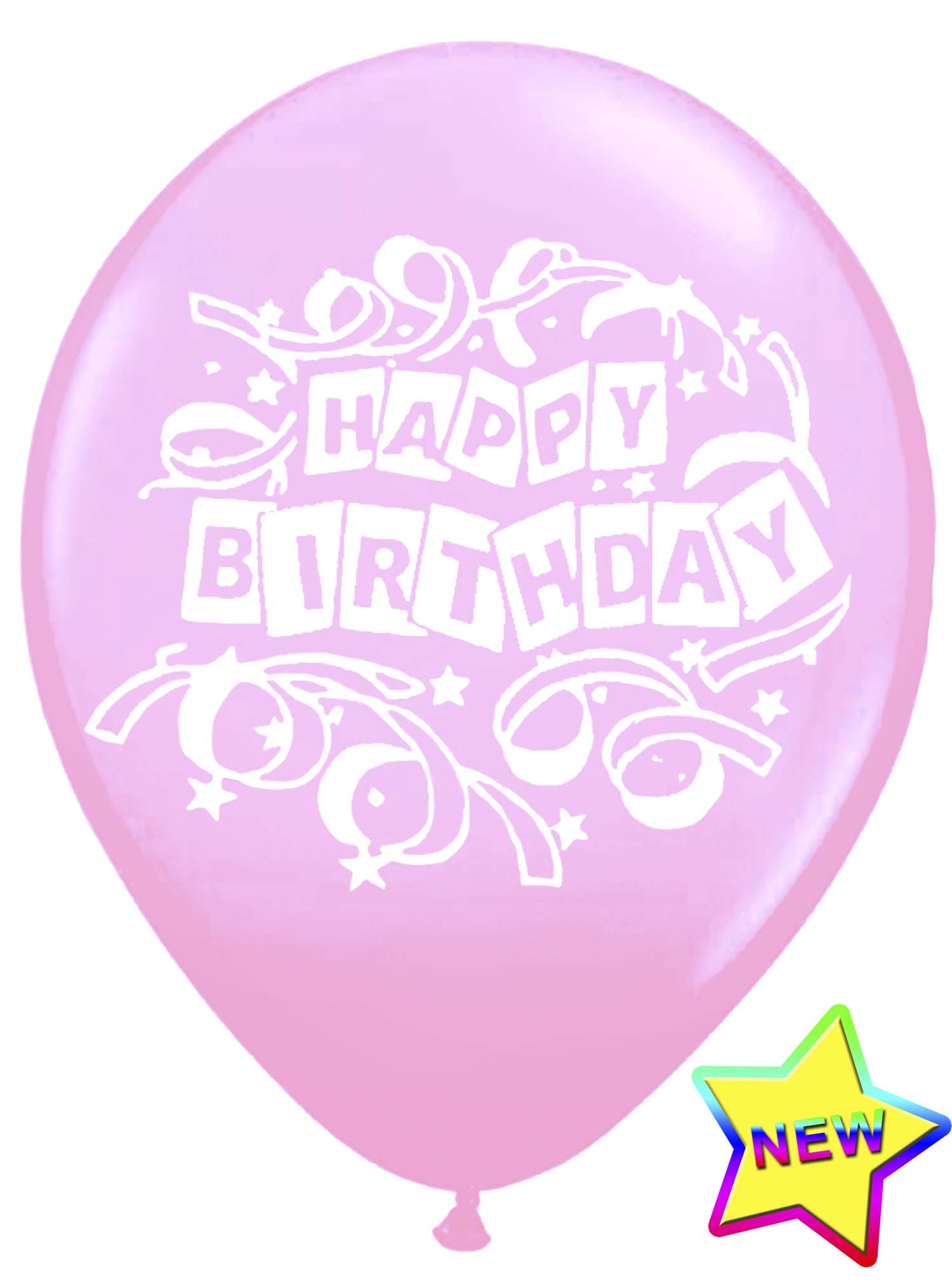 Pink Birthday Balloons (Pack of 16)