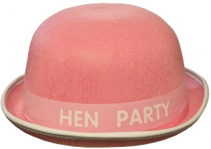 Wickedfun Pink Hen Night Bowler Hat
