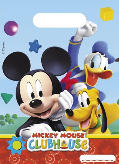 Playful Mickey Party Bags (Pack of 6)