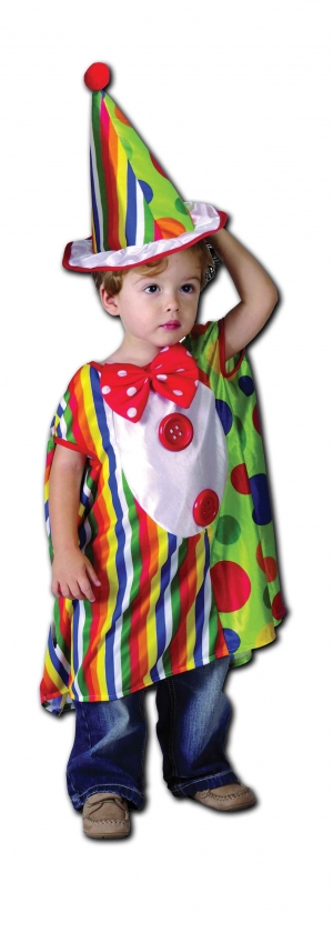 Wickedfun Rainbow Clown Toddler Costume