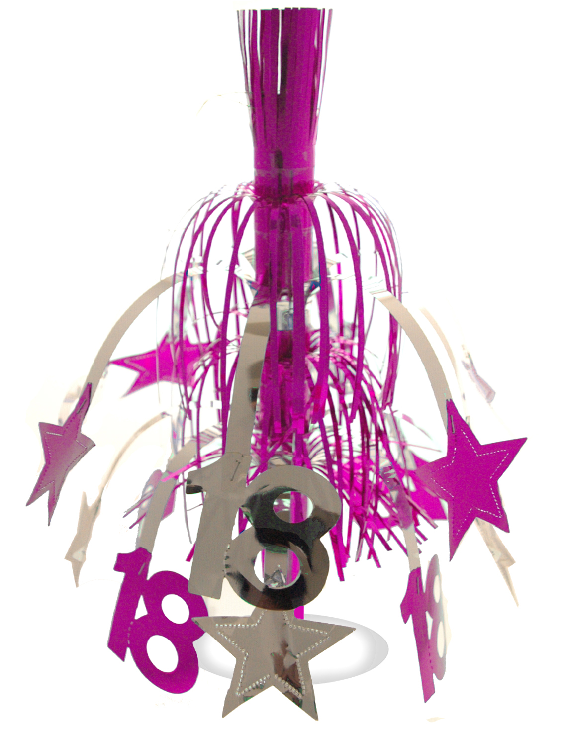 Silver Pink Fountain Decoration (Aged 18)