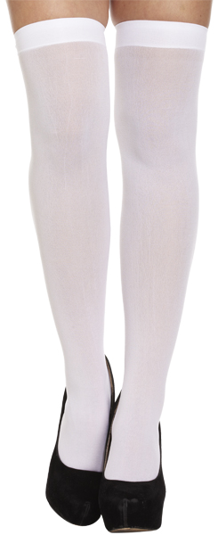 Crazy Chick Stockings Hold Ups White