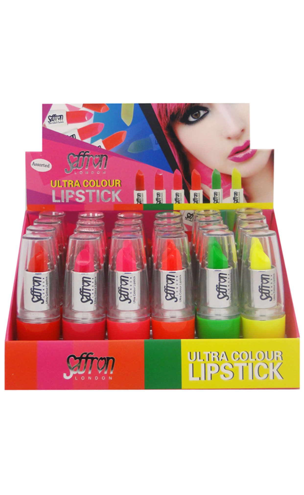 Ultra Lipstick Tray of 24 Pcs