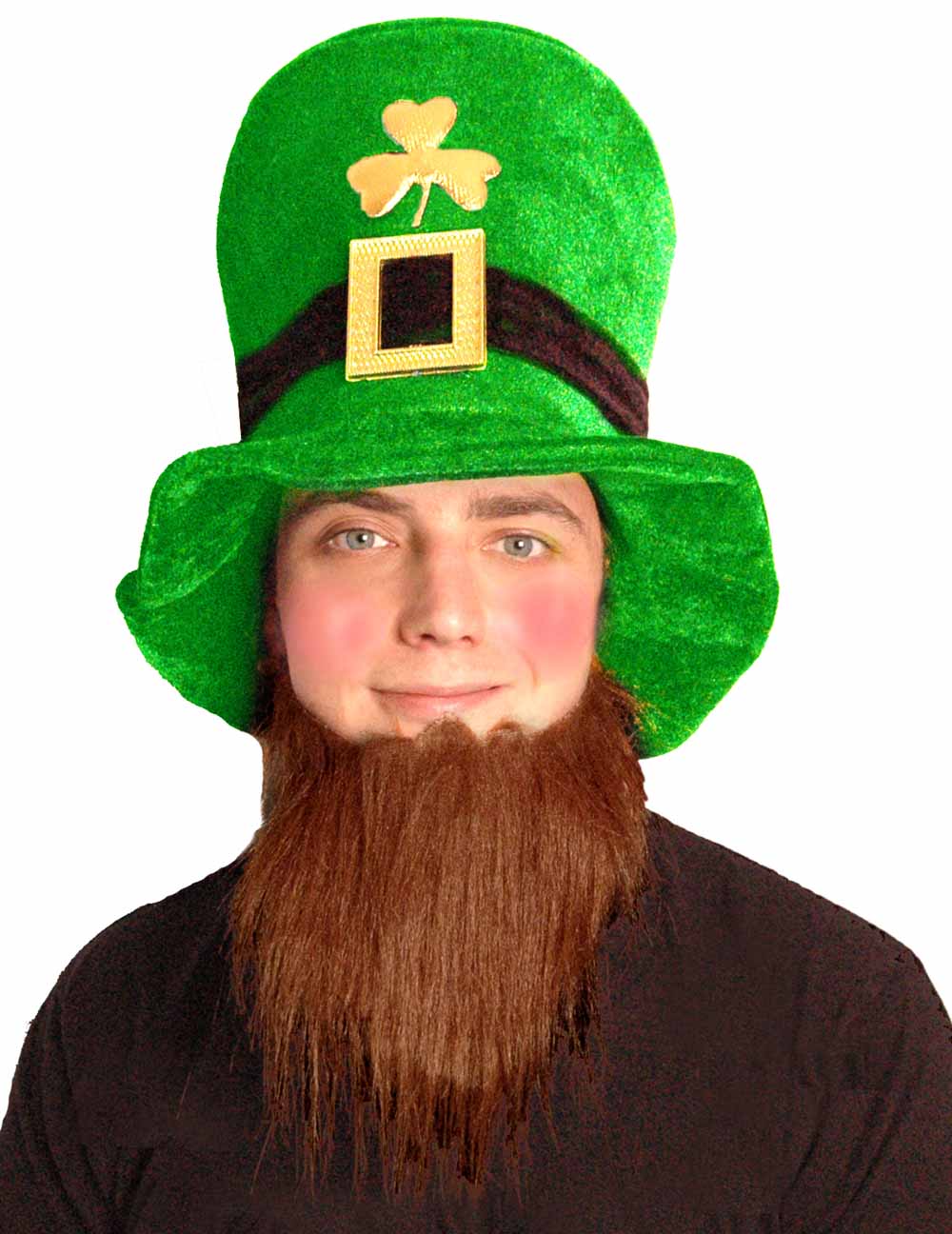 Velvet Leprechaun Hat with Beard