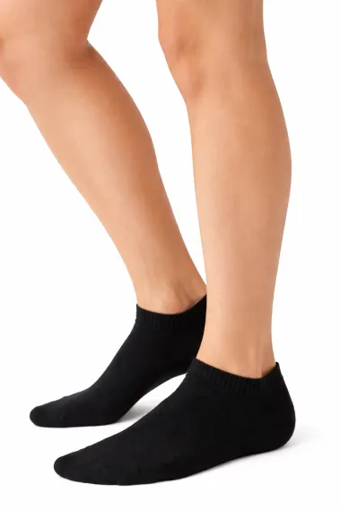 Active Star Classic Ladies Trainer Socks Black (Pack of 3 Pair)
