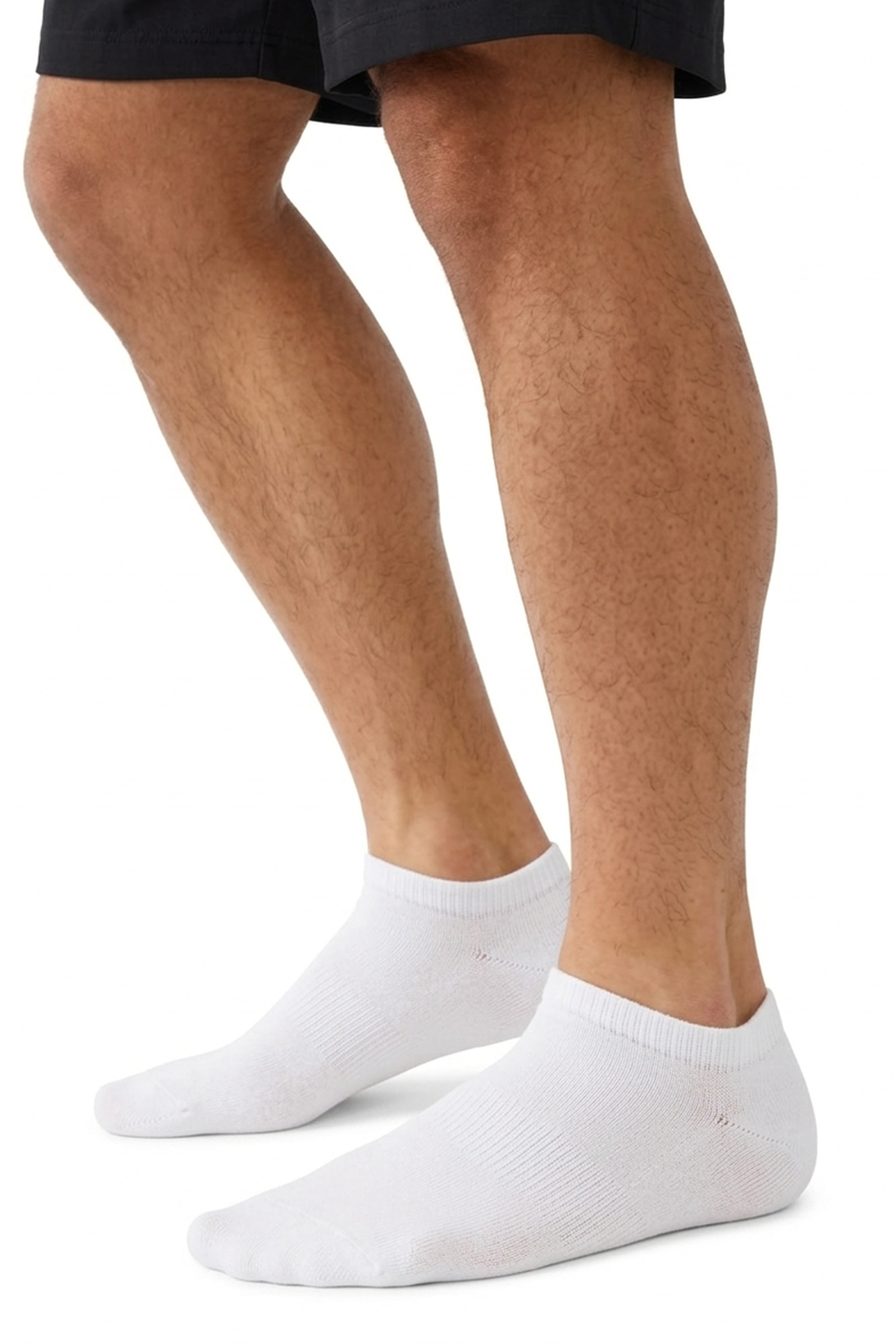 Active Star Men's Bamboo Trainer Socks White (Pack of 3 Pair)