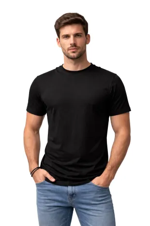Active Star Men's Crew Neck T-Shirt Black