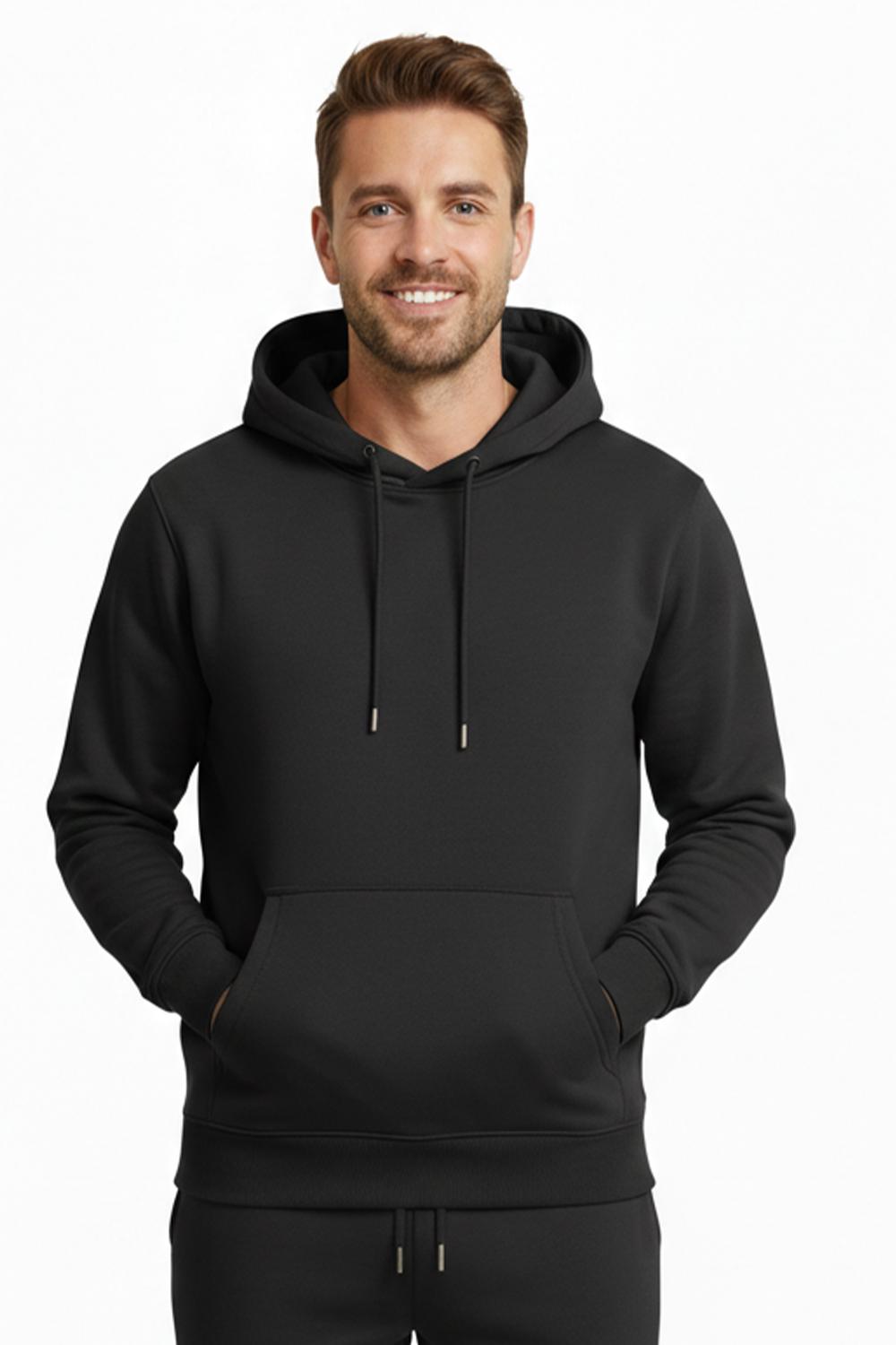 Active Star Men's Black Pullover Hoodie Single