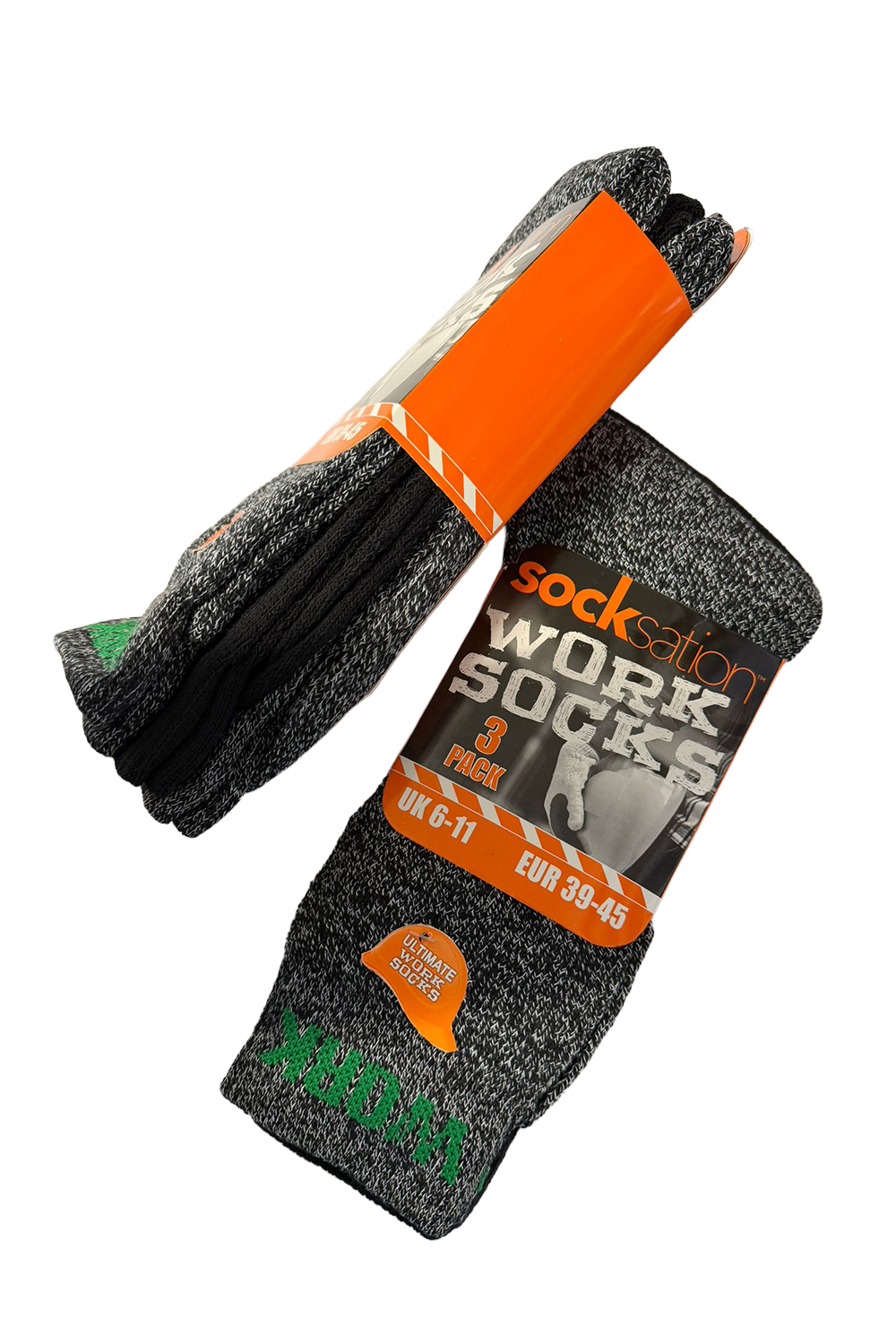 Active Star Men Work Socks Melange (Pack of 3 Pairs)
