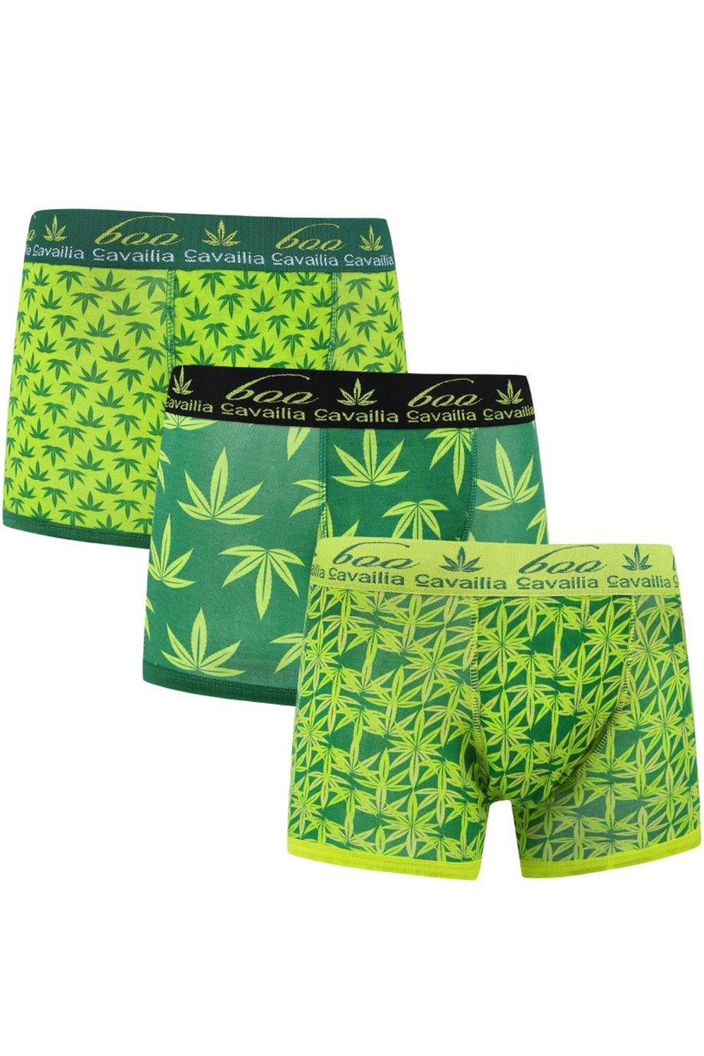 Active Star Mens Green Leaf Pattern Boxer shorts (Pack of 3 ...