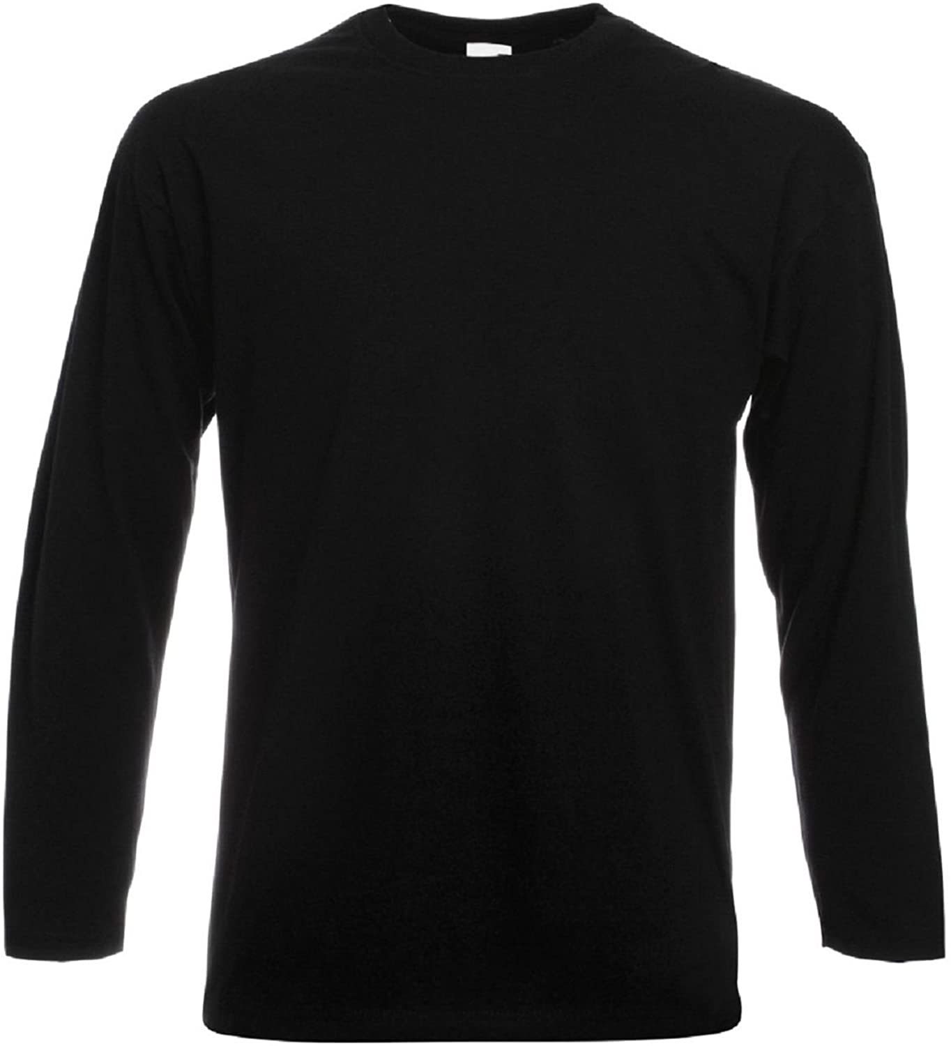 Active Star Men Black Crew Neck Long Sleeve TShirt