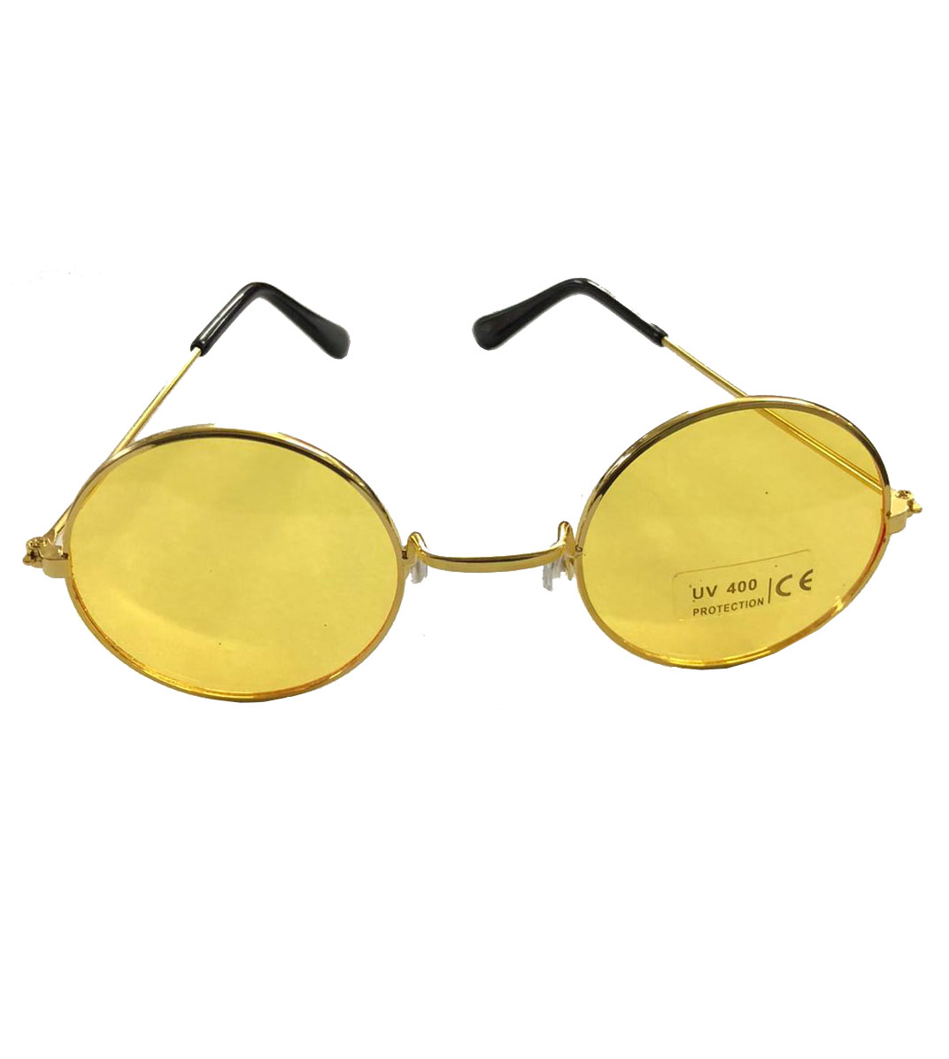 Wickedfun Adult Glasses Yellow Lense With Gold Frame (Pack of 12)