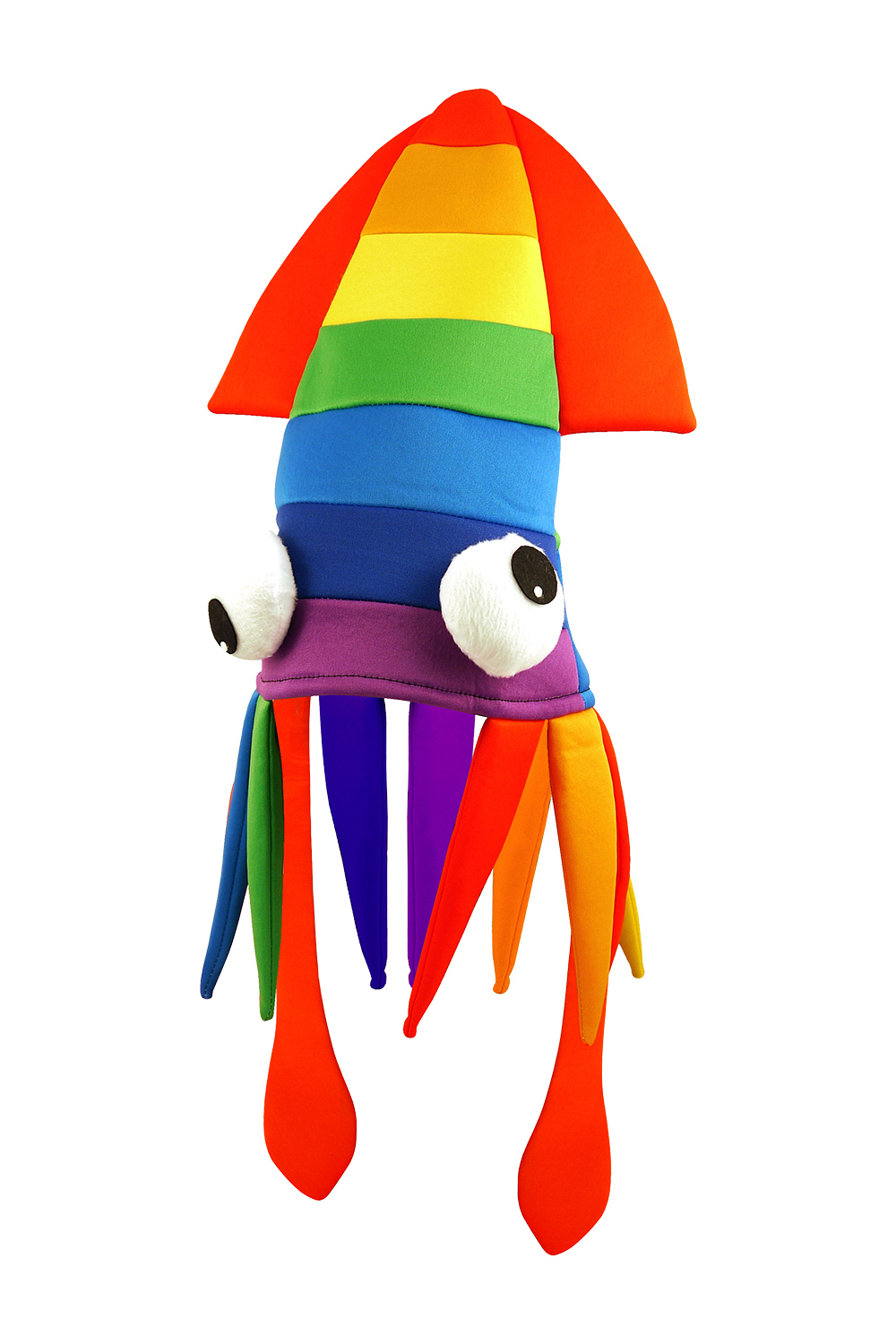 Wickedfun Adult Rainbow Squid Hat